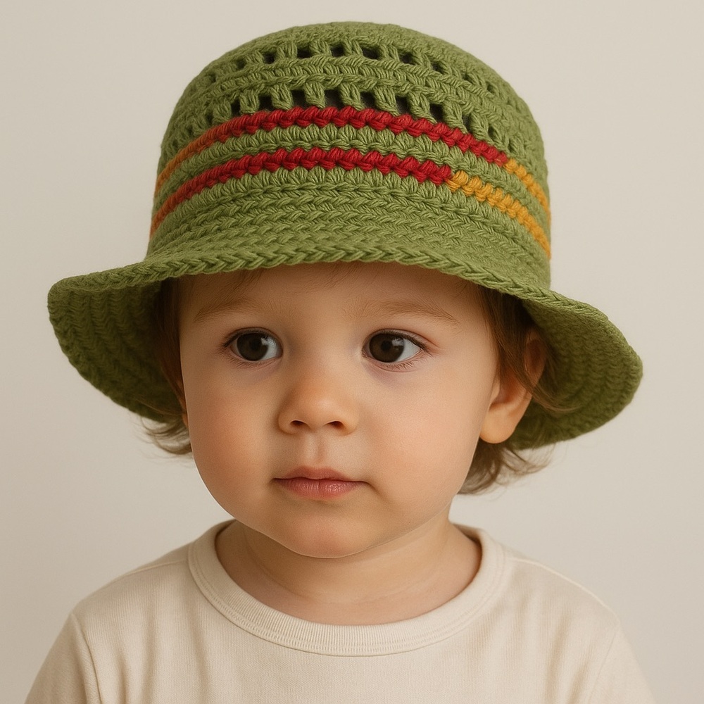 Chrochet Unisex Summer hat for 12-24 month old baby